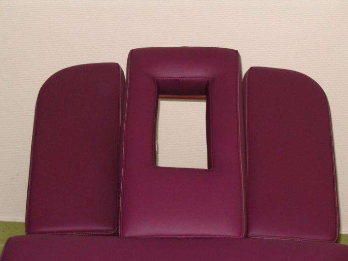 Détails table de massage